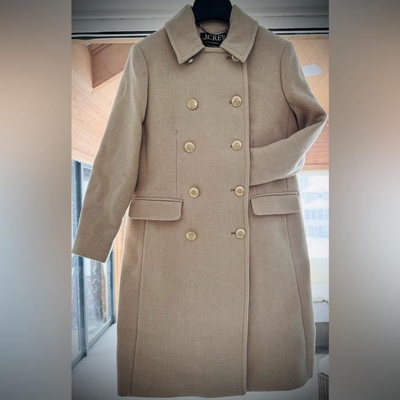 J. Crew Petite Warwick topcoat in Italian stadium-cloth wool blend - Picture 5 of 5
